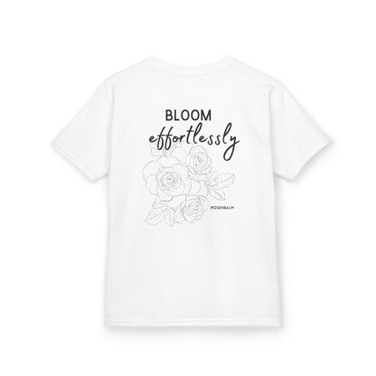 "Bloom Effortlessly" Youth Short Tee
